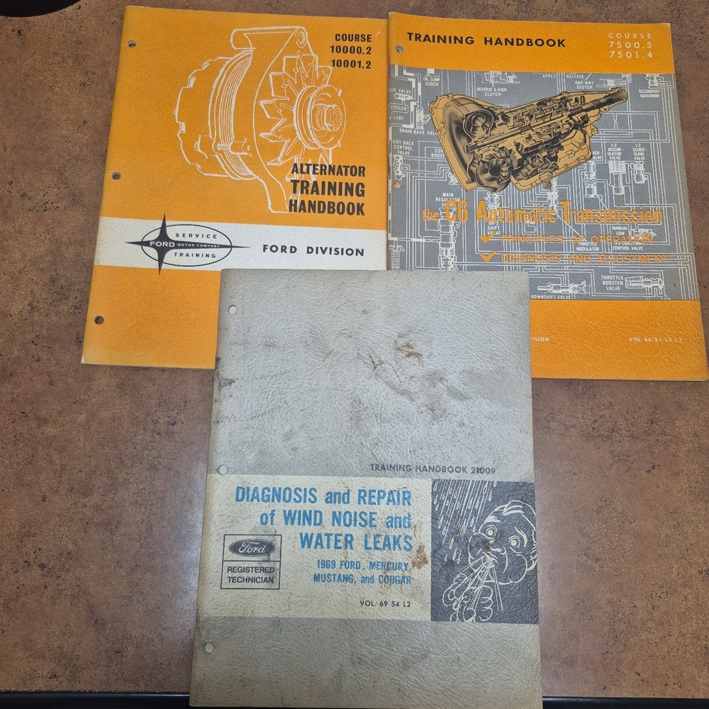 Ford Training Handbooks Alternator, Automatic Transmission & Repair Of Wind...